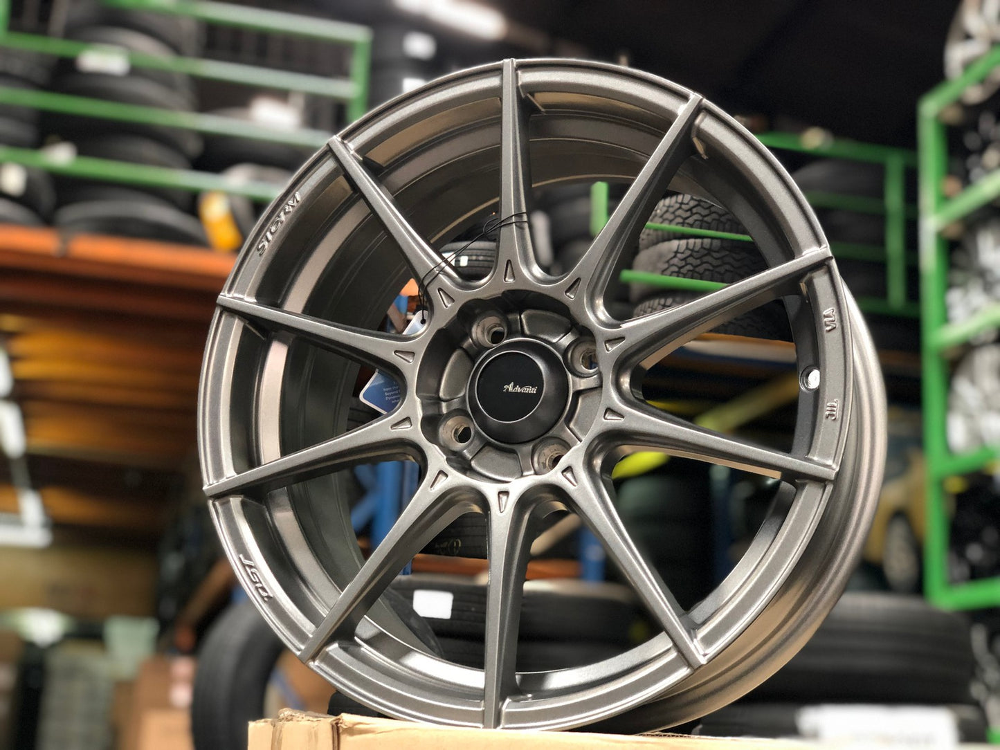 New 16X7 ET38 Advanti Storm S1 Rim (4 wheel) Matt Gunmetal 4X100