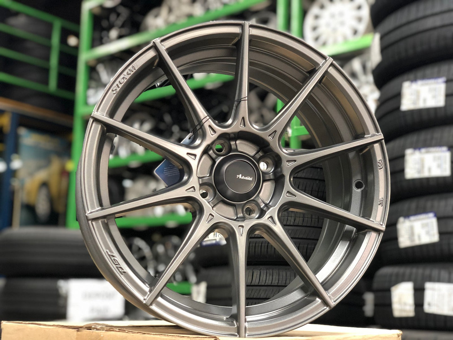 New 16X7 ET38 Advanti Storm S1 Rim (4 wheel) Matt Gunmetal 4X100