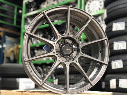 New 16X7 ET38 Advanti Storm S1 Rim (4 wheel) Matt Gunmetal 4X100