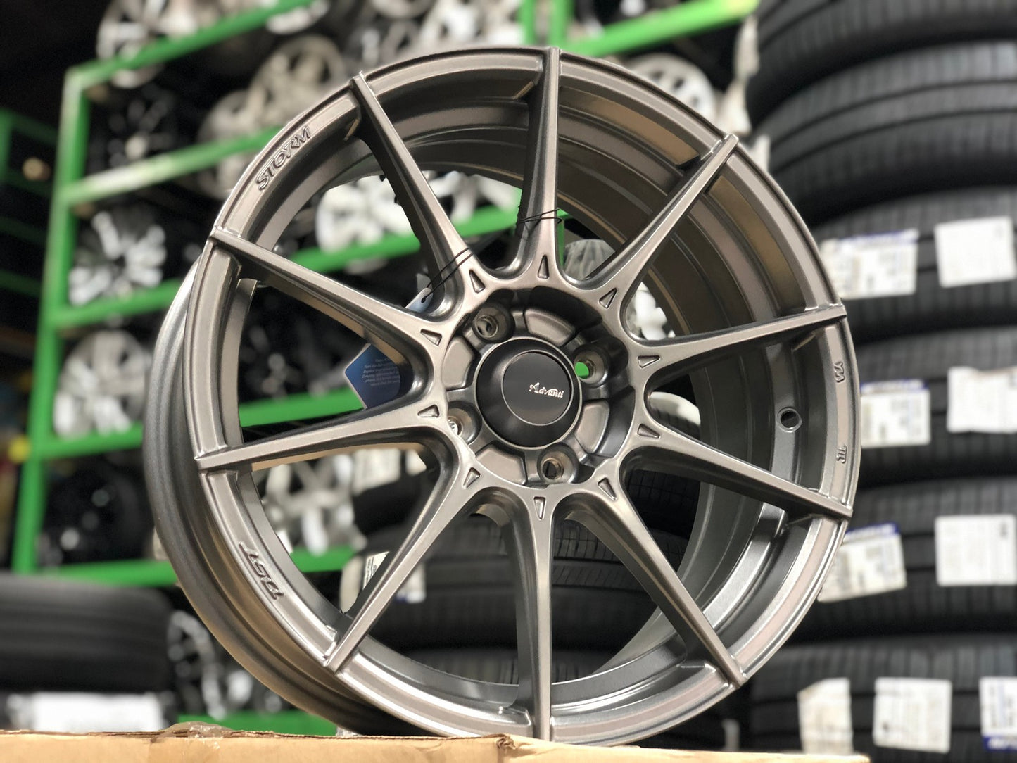 New 16X7 ET38 Advanti Storm S1 Rim (4 wheel) Matt Gunmetal 4X100