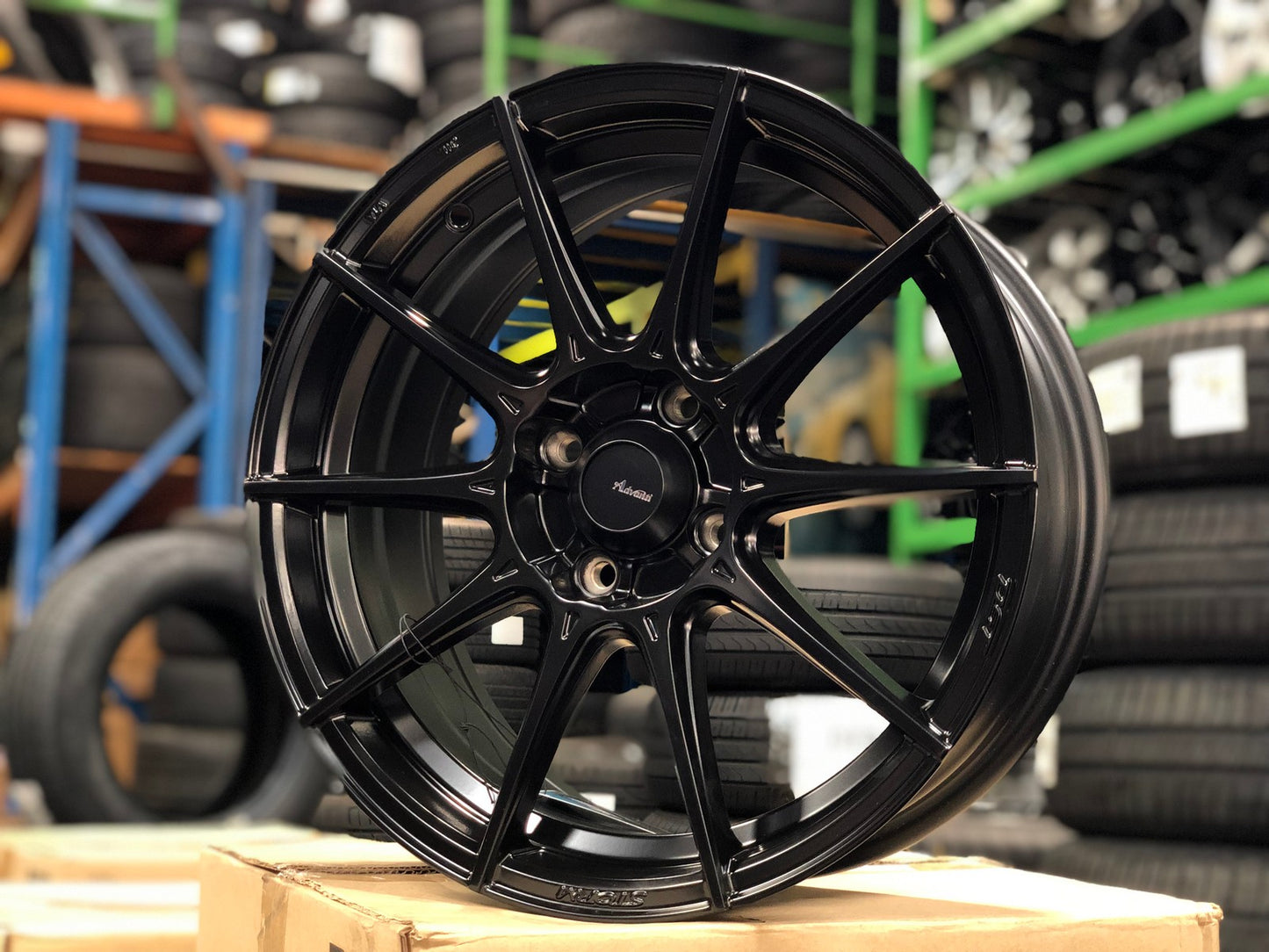 New 16X7 ET38 Advanti Storm S1 Rim (4 wheel) Matt Black 4X100