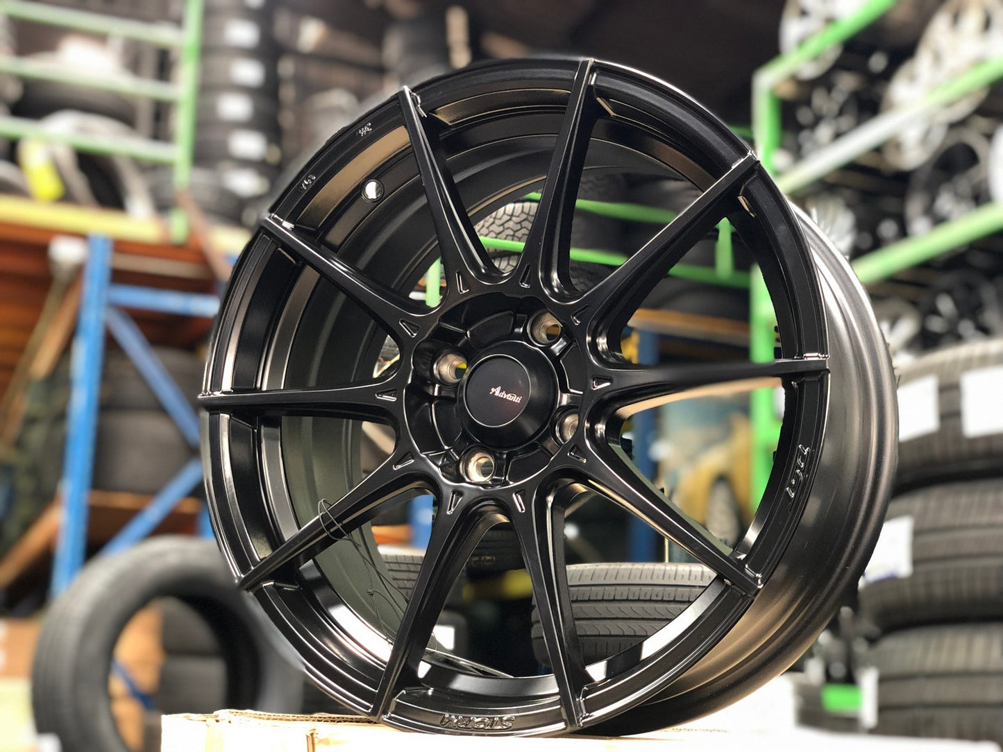 New 16X7 ET38 Advanti Storm S1 Rim (4 wheel) Matt Black 4X100