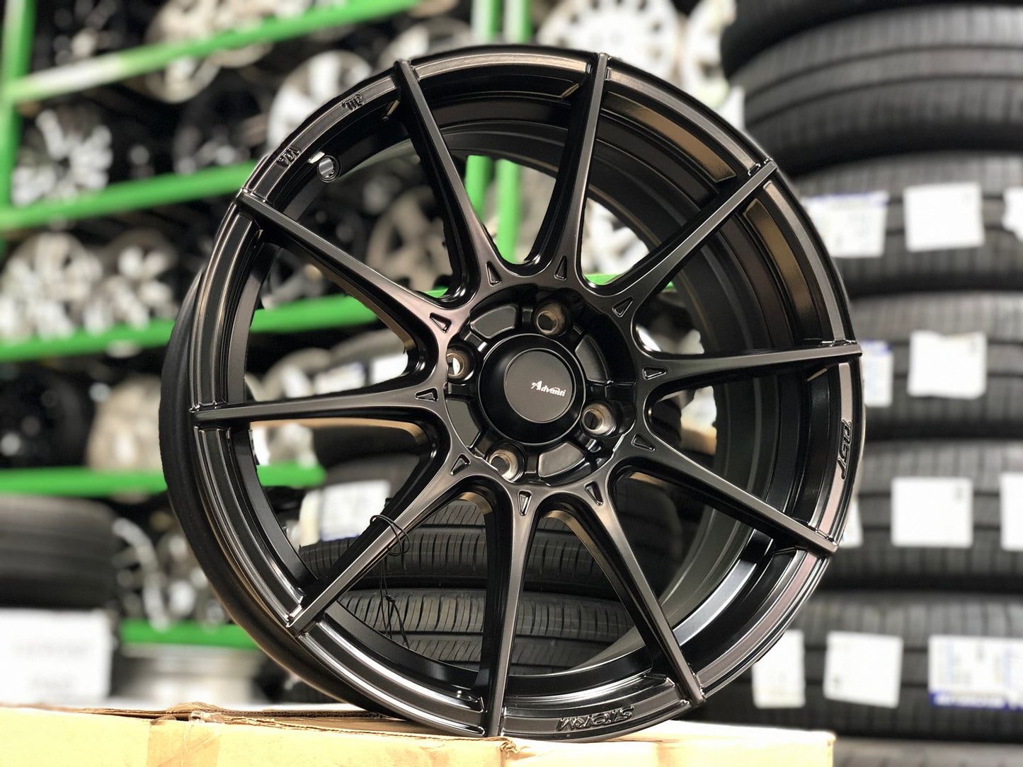 New 16X7 ET38 Advanti Storm S1 Rim (4 wheel) Matt Black 4X100