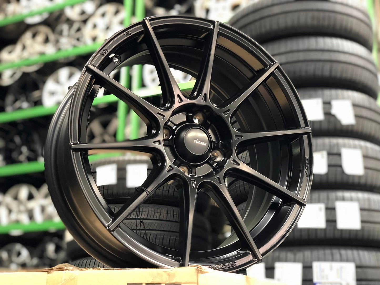 New 16X7 ET38 Advanti Storm S1 Rim (4 wheel) Matt Black 4X100
