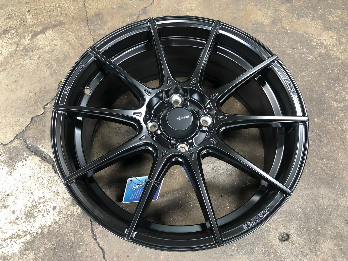 New 16X7 ET38 Advanti Storm S1 Rim (4 wheel) Matt Black 4X100