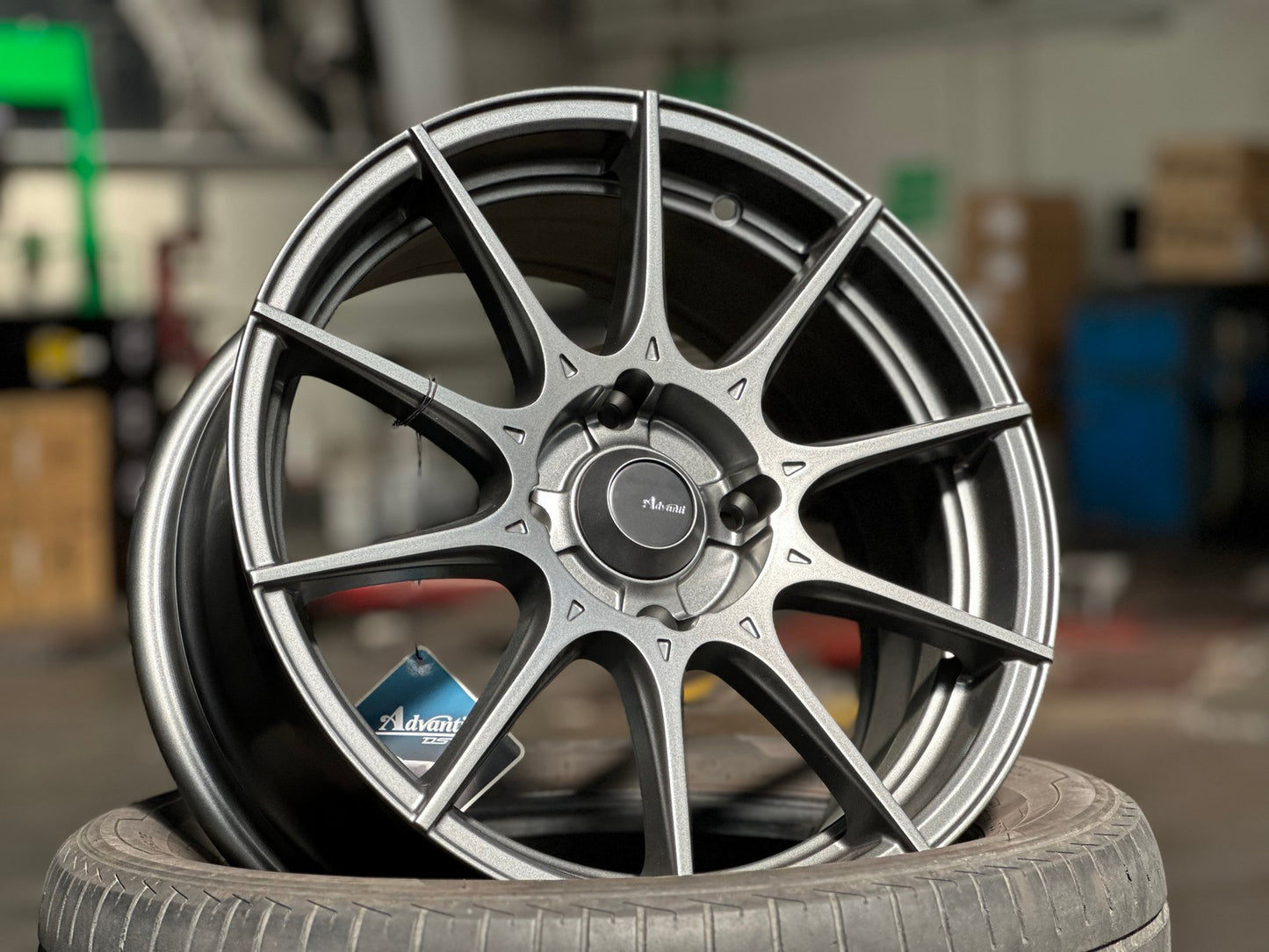 New 16X7 ET40 Advanti Storm S1 Rim (4 wheel) Matt Gunmetal 4X114.3