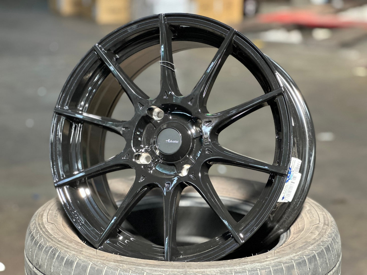 New 16X7 ET40 Advanti Storm S1 Rim (4 wheel) Gloss Black 4X114.3