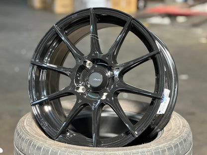 New 16X7 ET40 Advanti Storm S1 Rim (4 wheel) Gloss Black 4X114.3