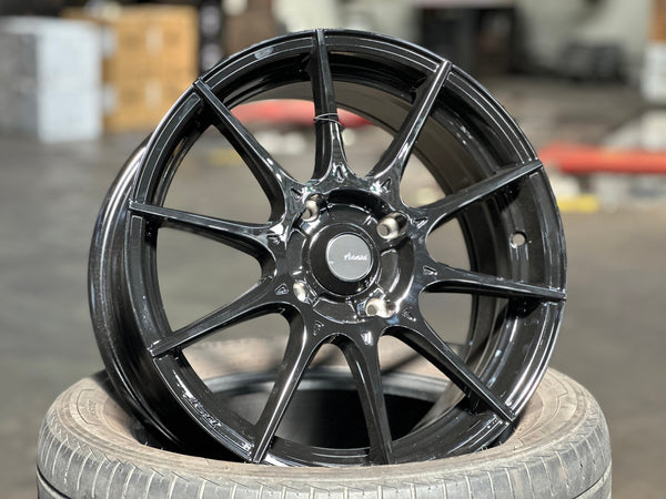 New 16X7 ET40 Advanti Storm S1 Rim (4 wheel) Gloss Black 4X114.3