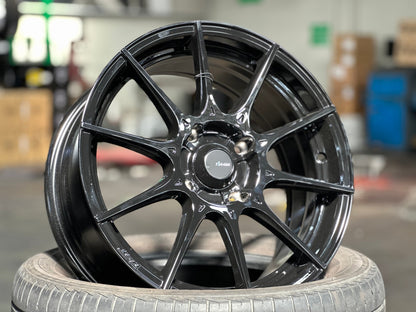 New 16X7 ET40 Advanti Storm S1 Rim (4 wheel) Gloss Black 4X114.3