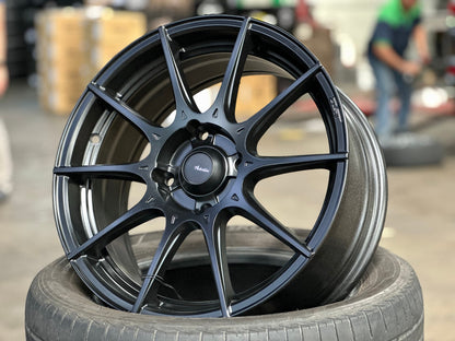 New 16X7 ET40 Advanti Storm S1 Rim (4 wheel) Matt Black 4X114.3