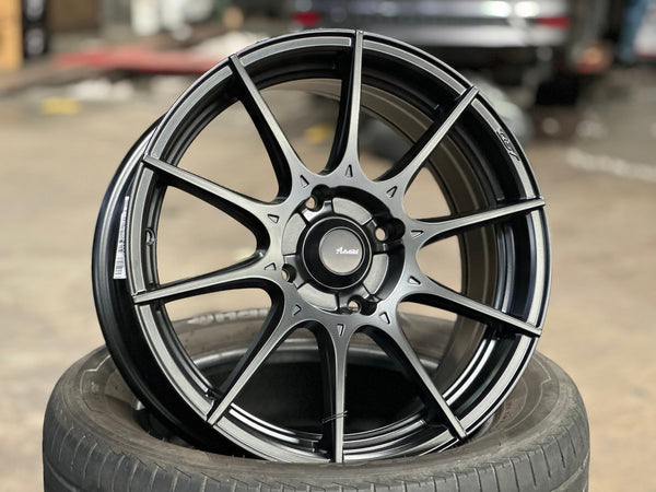 New 16X7 ET40 Advanti Storm S1 Rim (4 wheel) Matt Black 4X114.3