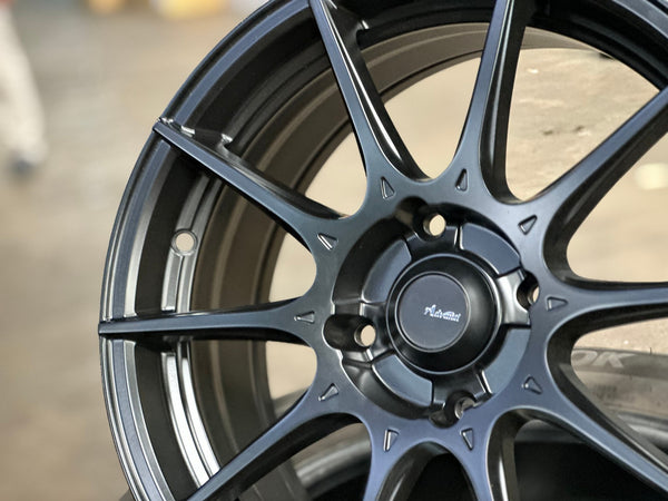 New 16X7 ET40 Advanti Storm S1 Rim (4 wheel) Matt Black 4X114.3