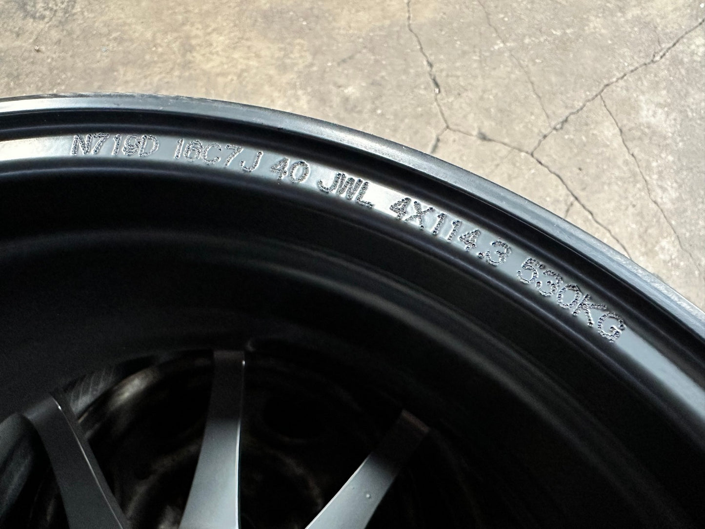 New 16X7 ET40 Advanti Storm S1 Rim (4 wheel) Matt Black 4X114.3