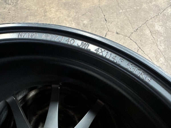 New 16X7 ET40 Advanti Storm S1 Rim (4 wheel) Matt Black 4X114.3