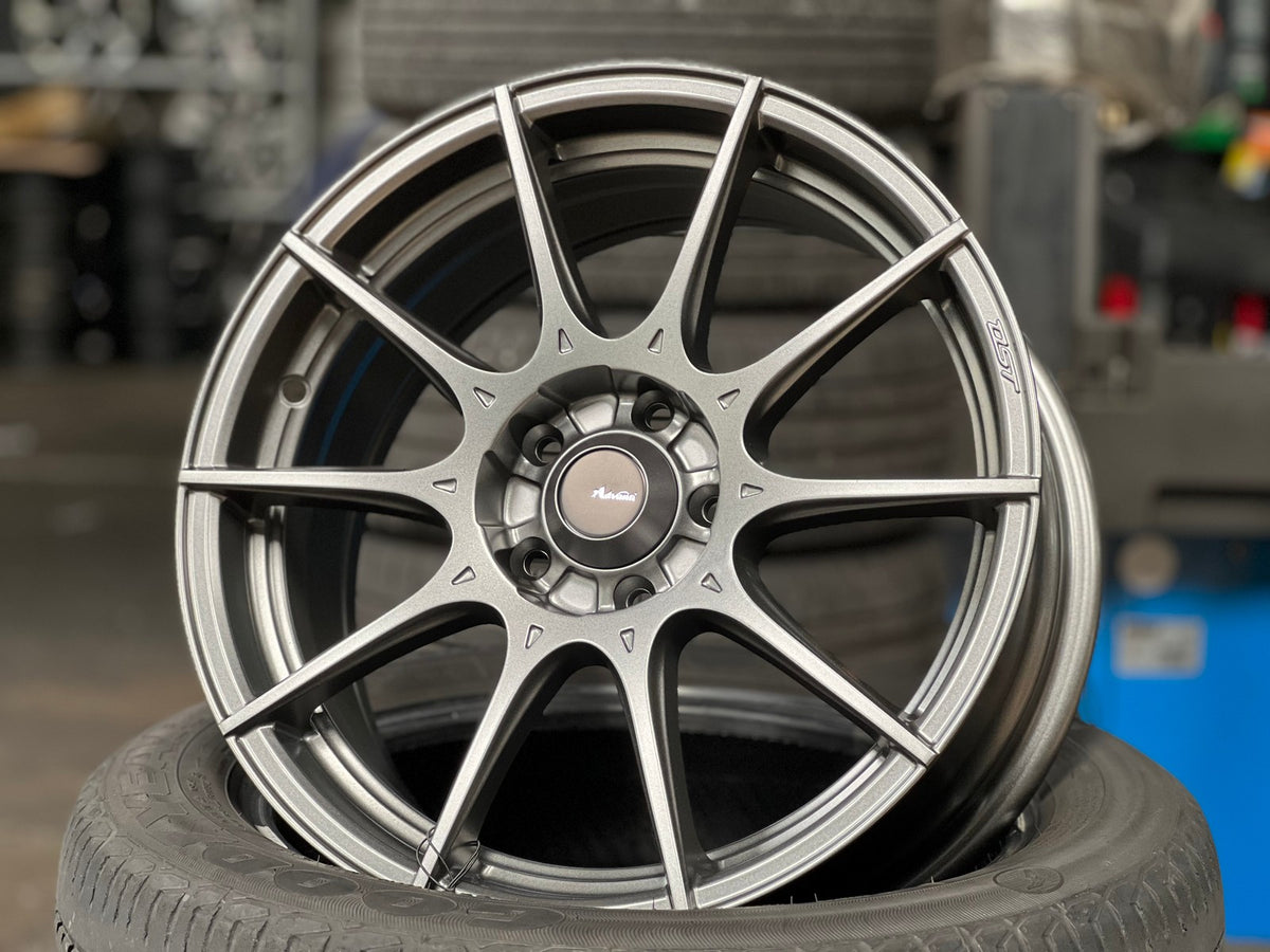 New 16X7 ET40 Advanti Storm S1 Rim (4 wheel) Matt Gunmetal 5X100