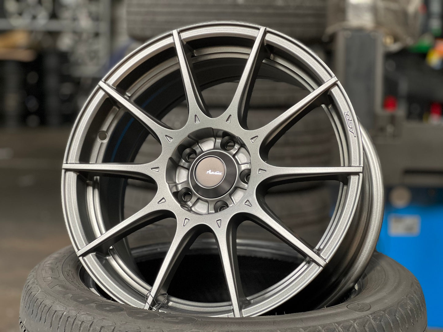 New 16X7 ET40 Advanti Storm S1 Rim (4 wheel) Matt Gunmetal 5X100