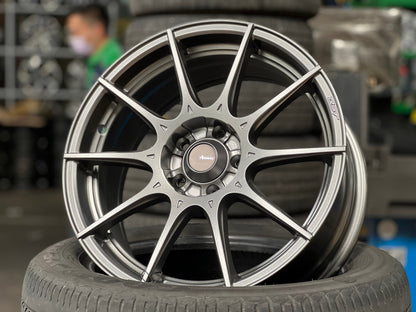 New 16X7 ET40 Advanti Storm S1 Rim (4 wheel) Matt Gunmetal 5X100