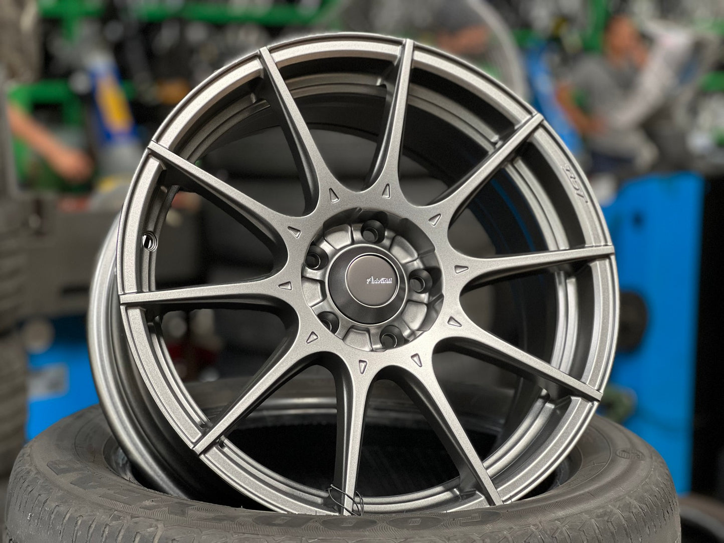 New 16X7 ET40 Advanti Storm S1 Rim (4 wheel) Matt Gunmetal 5X100