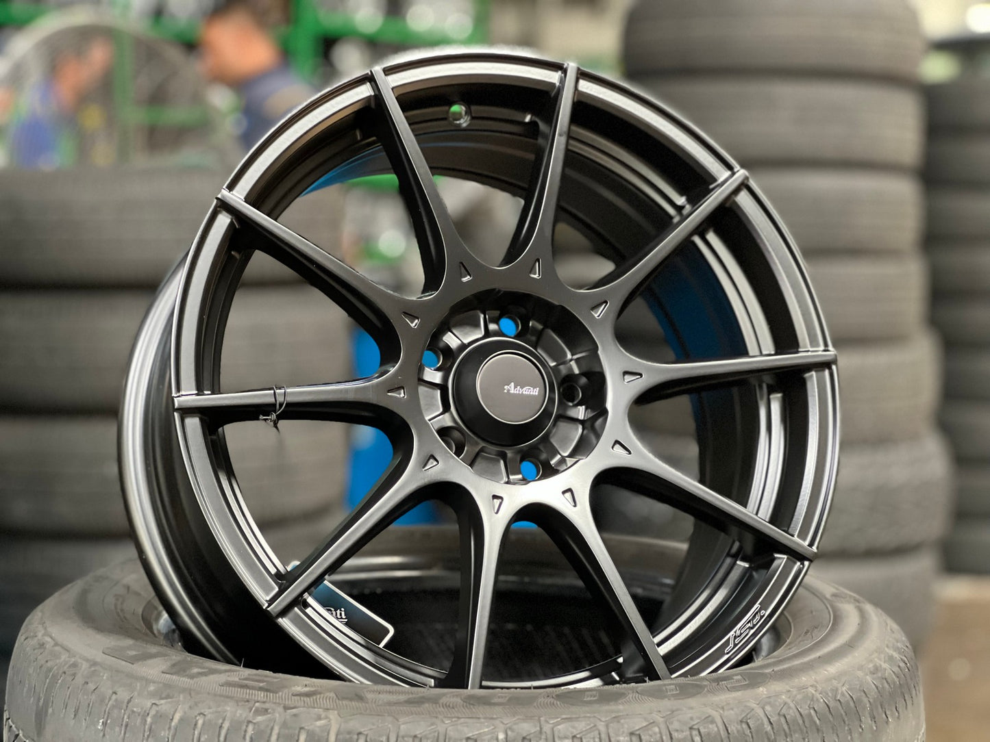 New 16X7 ET40 Advanti Storm S1 Rim (4 wheel) Matt Black 5X100