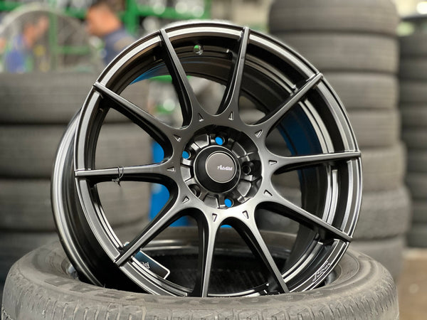 New 16X7 ET40 Advanti Storm S1 Rim (4 wheel) Matt Black 5X100