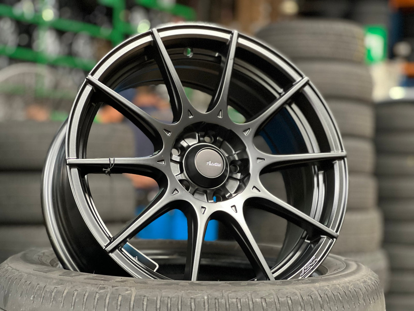 New 16X7 ET40 Advanti Storm S1 Rim (4 wheel) Matt Black 5X100