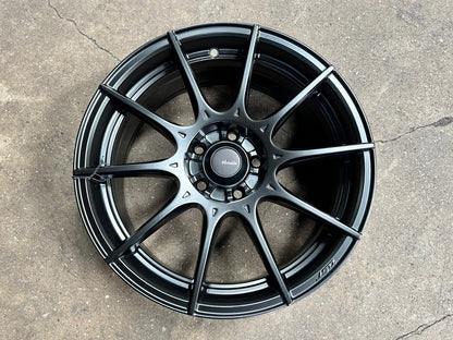 New 16X7 ET40 Advanti Storm S1 Rim (4 wheel) Matt Black 5X100