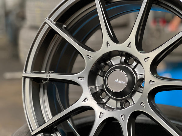 New 16X7 ET40 Advanti Storm S1 Rim (4 wheel) Matt Black 5X100