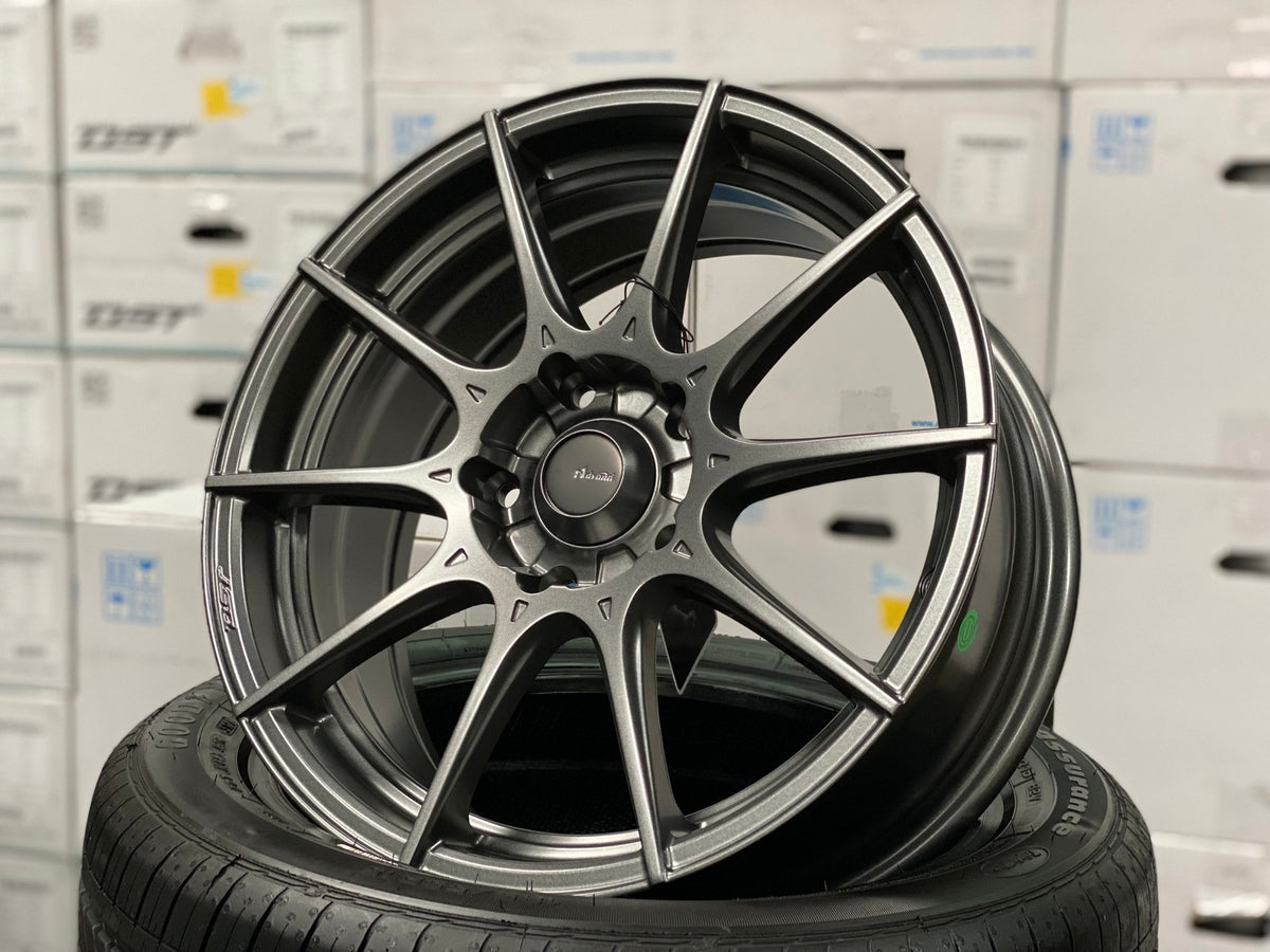New 16X7 ET40 Advanti Storm S1 Rim (4 wheel) Matt Gunmetal 5X114.3