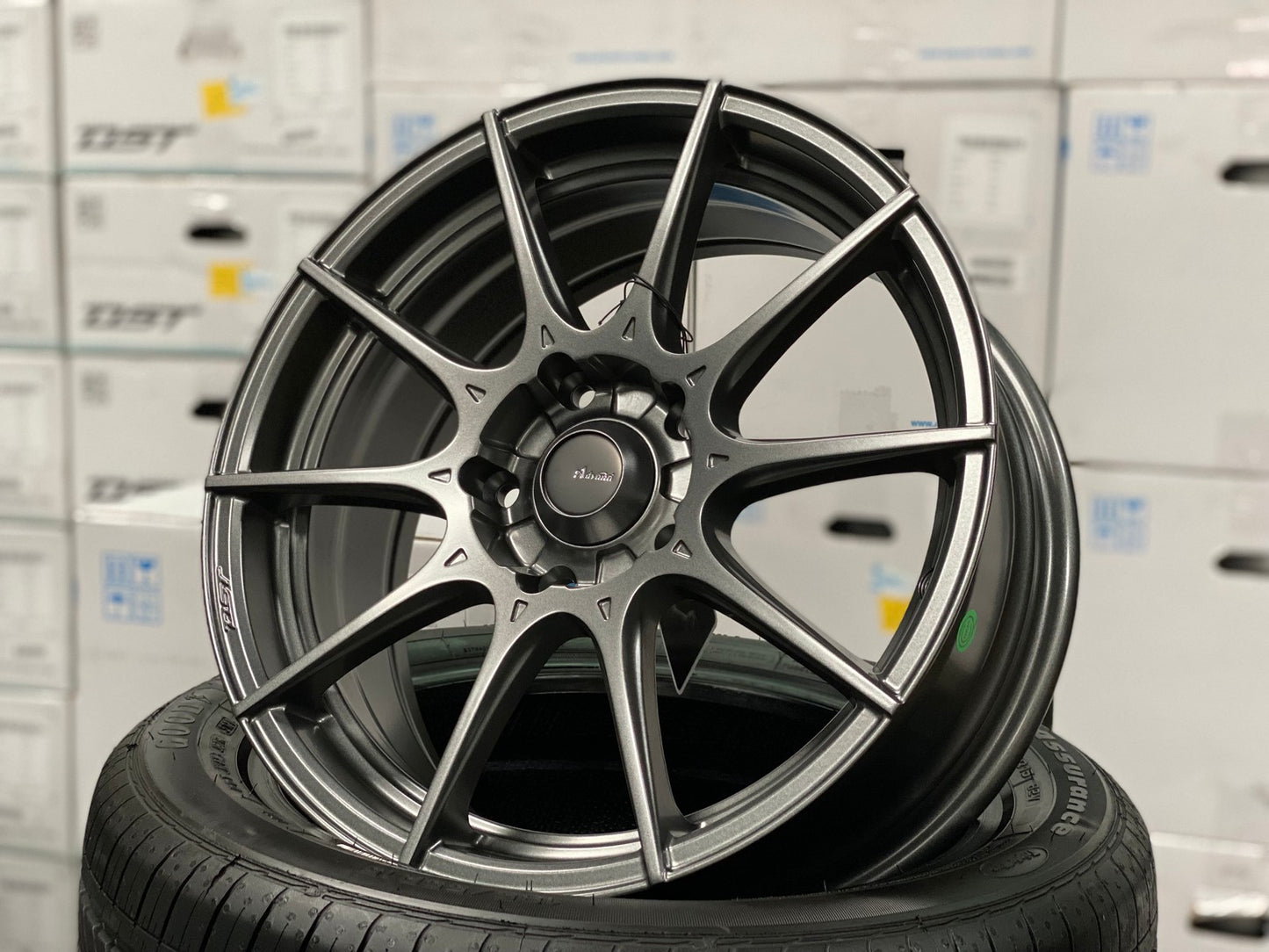 New 16X7 ET40 Advanti Storm S1 Rim (4 wheel) Matt Gunmetal 5X114.3