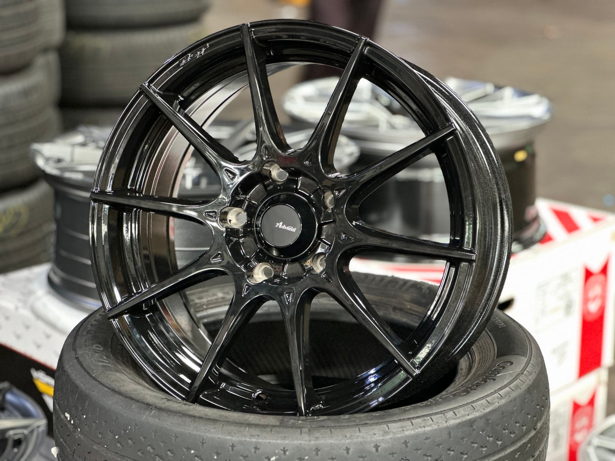 New 16X7 ET40 Advanti Storm S1 Rim (4 wheel) Gloss Black 5X114.3