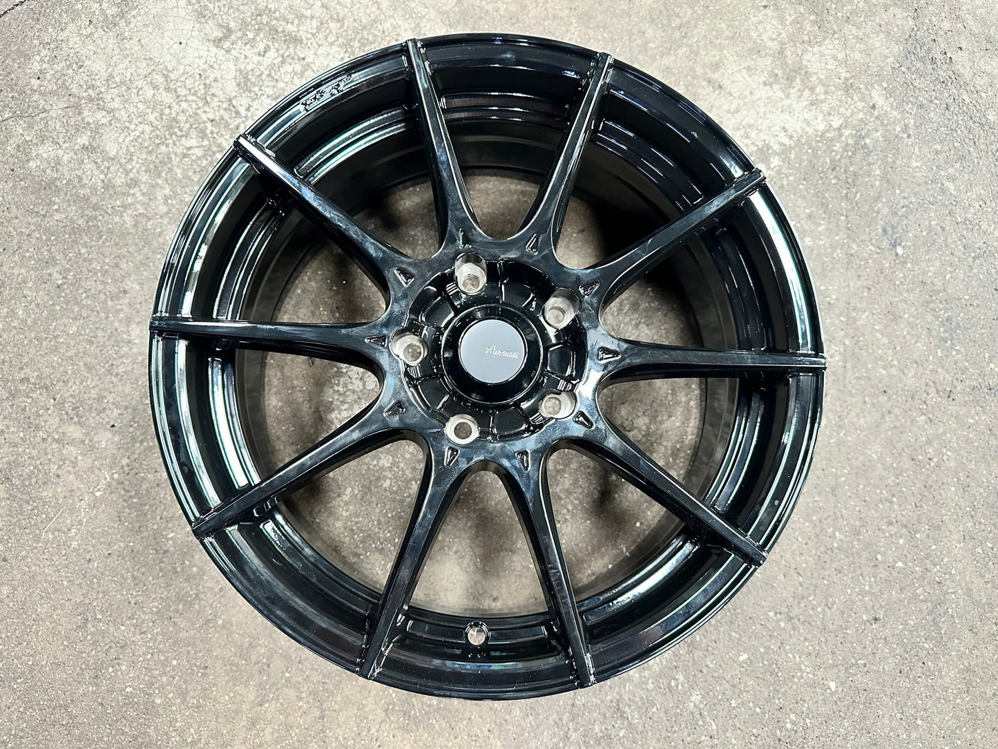 New 16X7 ET40 Advanti Storm S1 Rim (4 wheel) Gloss Black 5X114.3