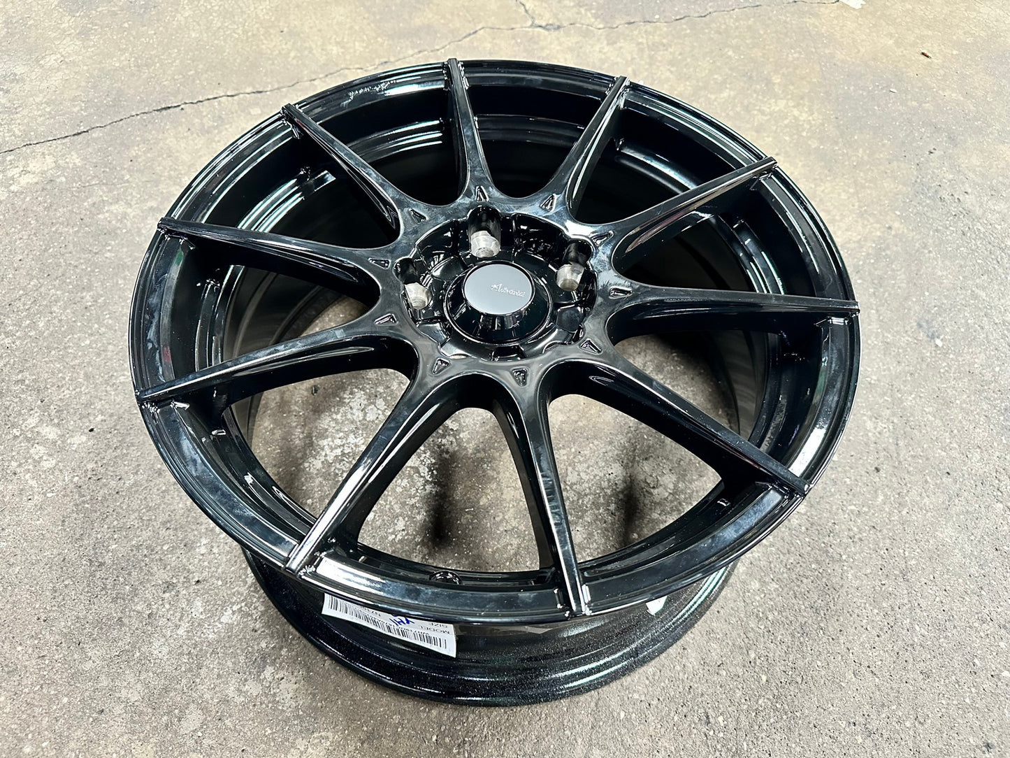 New 16X7 ET40 Advanti Storm S1 Rim (4 wheel) Gloss Black 5X114.3