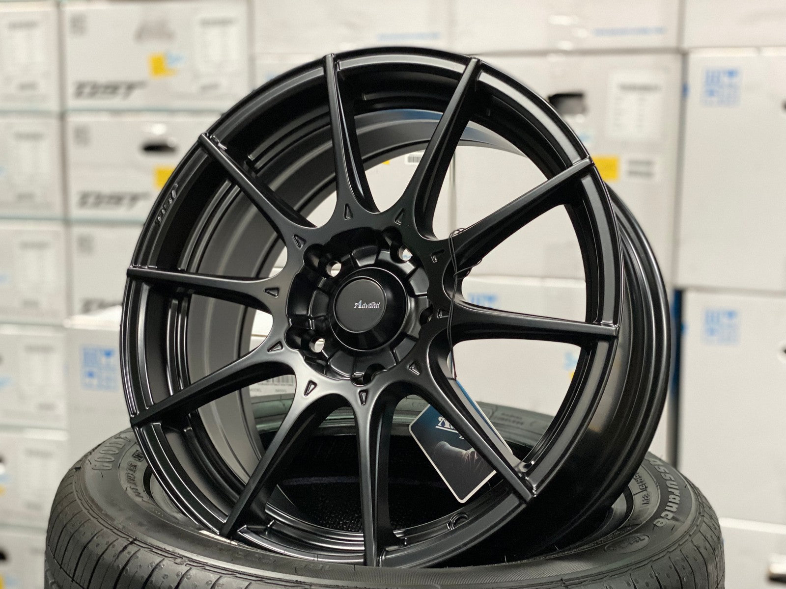 New 16X7 ET40 Advanti Storm S1 Rim (4 wheel) Matt Black 5X114.3 – King ...