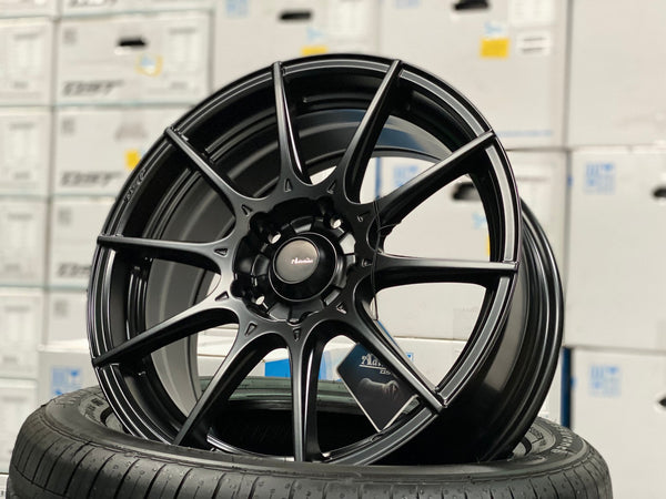 New 16X7 ET40 Advanti Storm S1 Rim (4 wheel) Matt Black 5X114.3