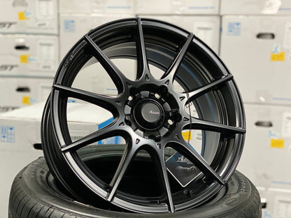 New 16X7 ET40 Advanti Storm S1 Rim (4 wheel) Matt Black 5X114.3