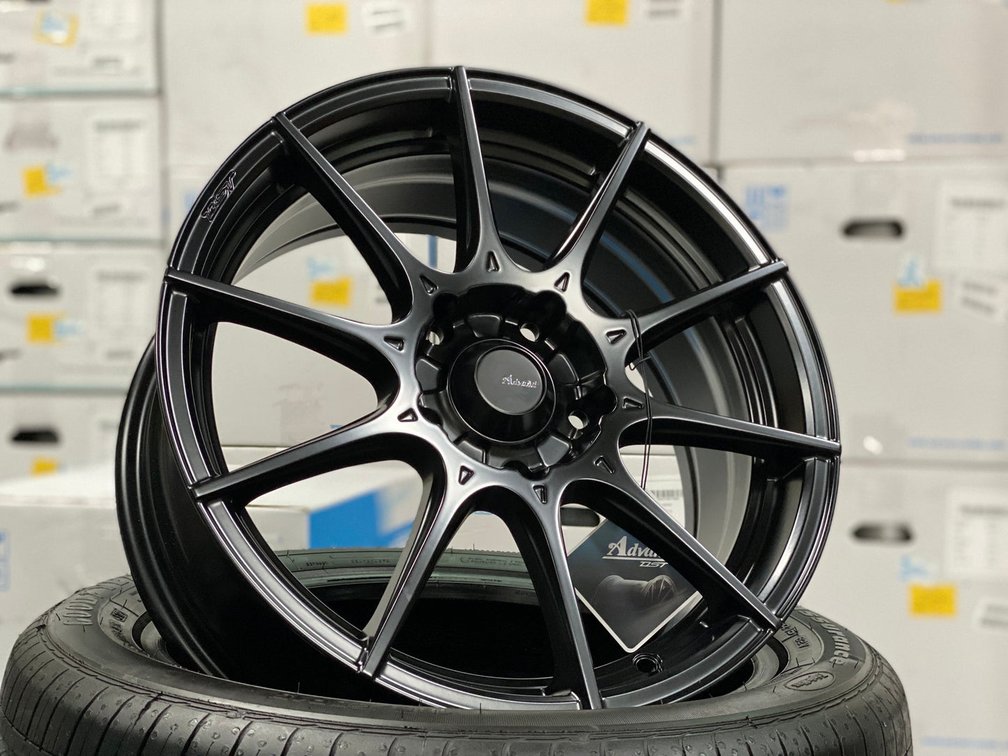 New 16X7 ET40 Advanti Storm S1 Rim (4 wheel) Matt Black 5X114.3