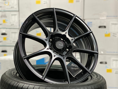 New 16X7 ET40 Advanti Storm S1 Rim (4 wheel) Matt Black 5X114.3