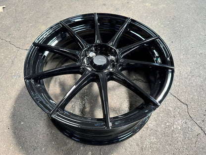 New 17X7 ET40 Advanti Storm S1 Rim (4 wheel) Gloss Black 4X100