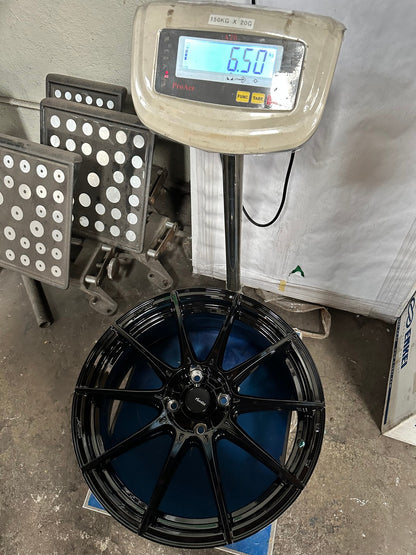 New 17X7 ET40 Advanti Storm S1 Rim (4 wheel) Gloss Black 4X100