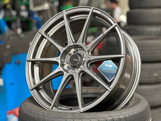 New 17X7 ET40 Advanti Storm S1 Rim (4 wheel) Matt Gunmetal 4X100