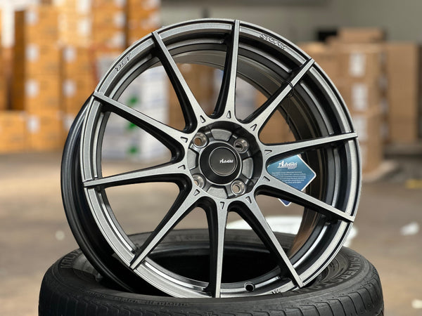 New 17X7 ET40 Advanti Storm S1 Rim (4 wheel) Matt Gunmetal 4X100