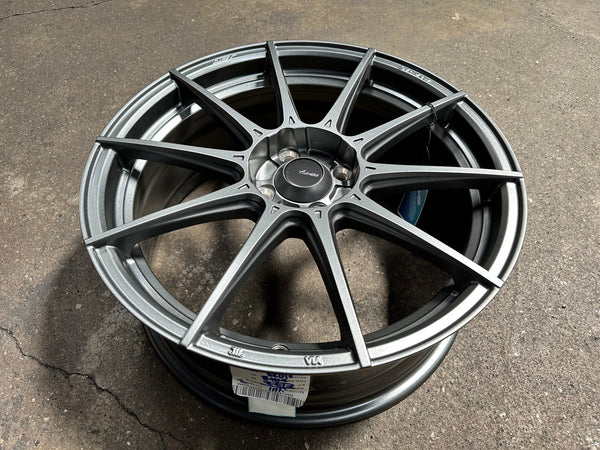 New 17X7 ET40 Advanti Storm S1 Rim (4 wheel) Matt Gunmetal 4X100