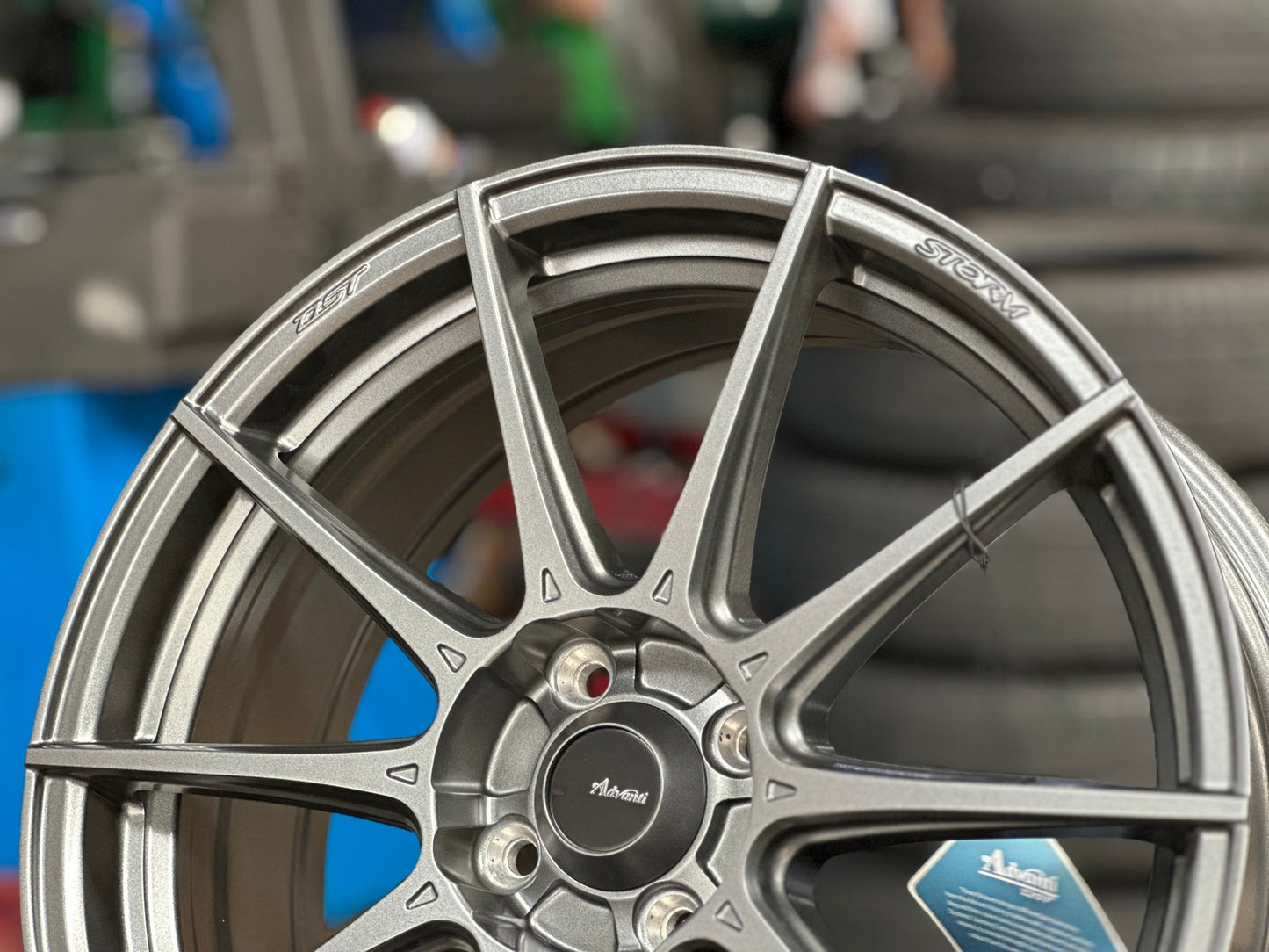 New 17X7 ET40 Advanti Storm S1 Rim (4 wheel) Matt Gunmetal 4X100