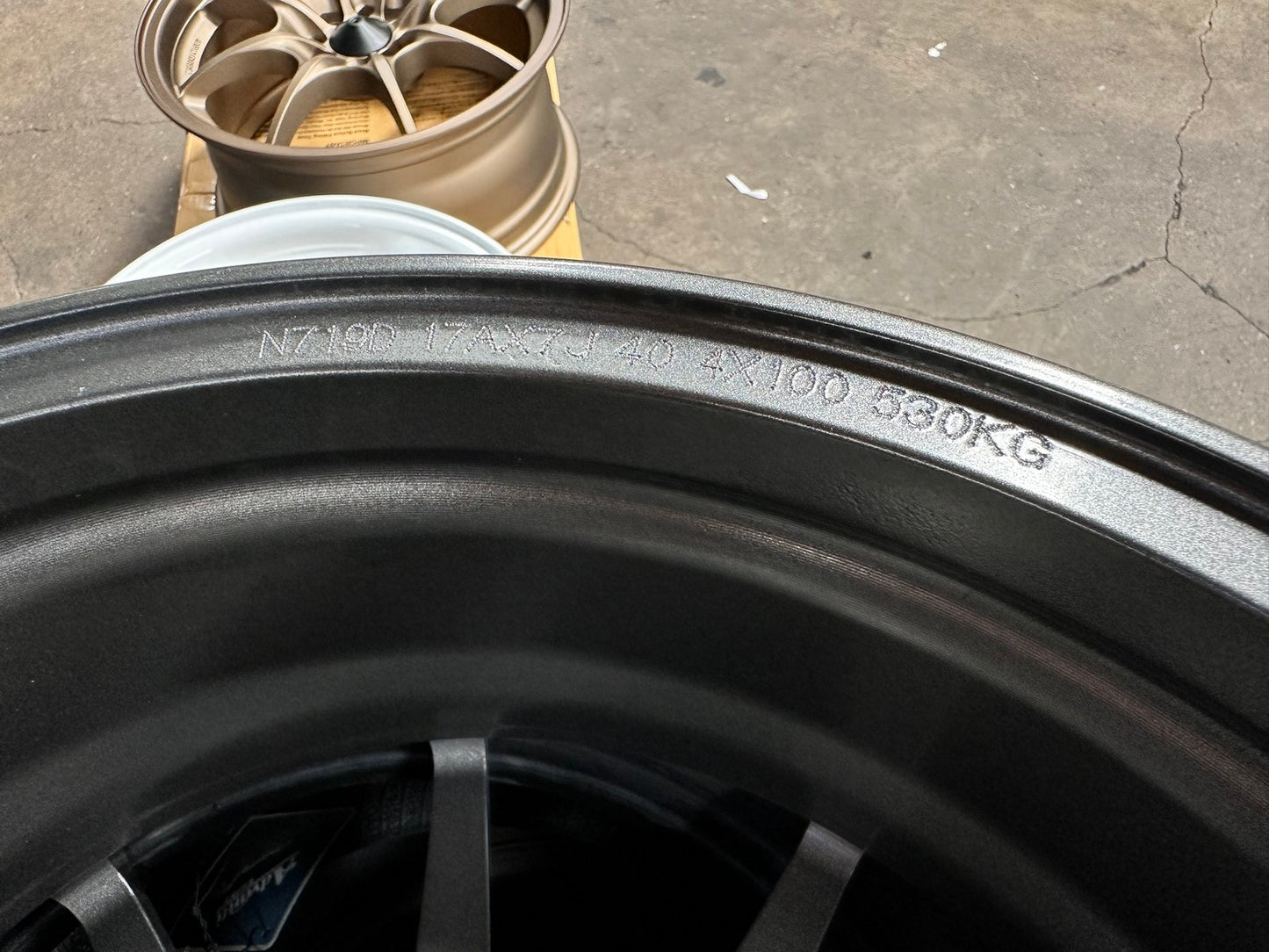 New 17X7 ET40 Advanti Storm S1 Rim (4 wheel) Matt Gunmetal 4X100