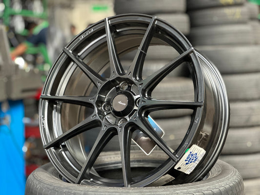 New 17X7 ET40 Advanti Storm S1 Rim (4 wheel) Matt Black 4X100