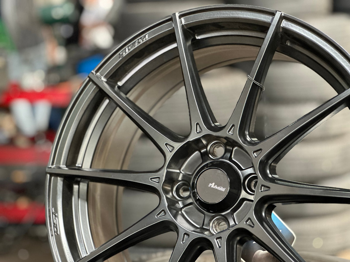 New 17X7 ET40 Advanti Storm S1 Rim (4 wheel) Matt Black 4X100