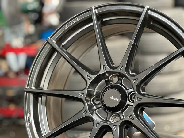 New 17X7 ET40 Advanti Storm S1 Rim (4 wheel) Matt Black 4X100