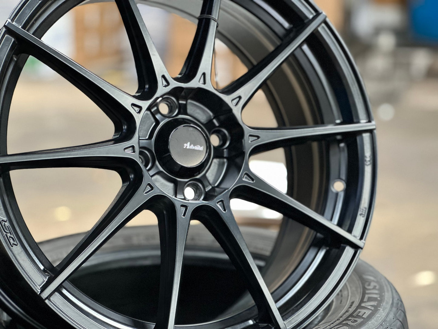 New 17X7 ET40 Advanti Storm S1 Rim (4 wheel) Matt Black 4X100