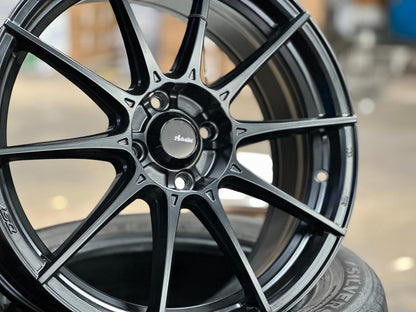 New 17X7 ET40 Advanti Storm S1 Rim (4 wheel) Matt Black 4X100